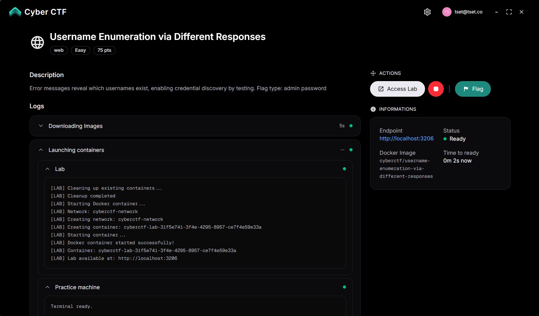 Cyber CTF screenshot