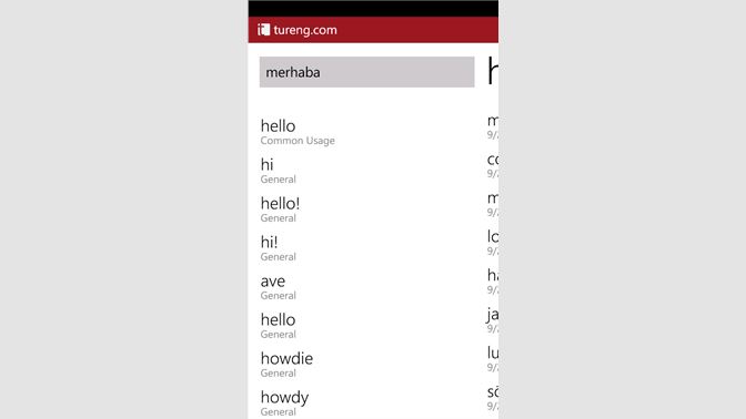 get tureng dictionary microsoft store