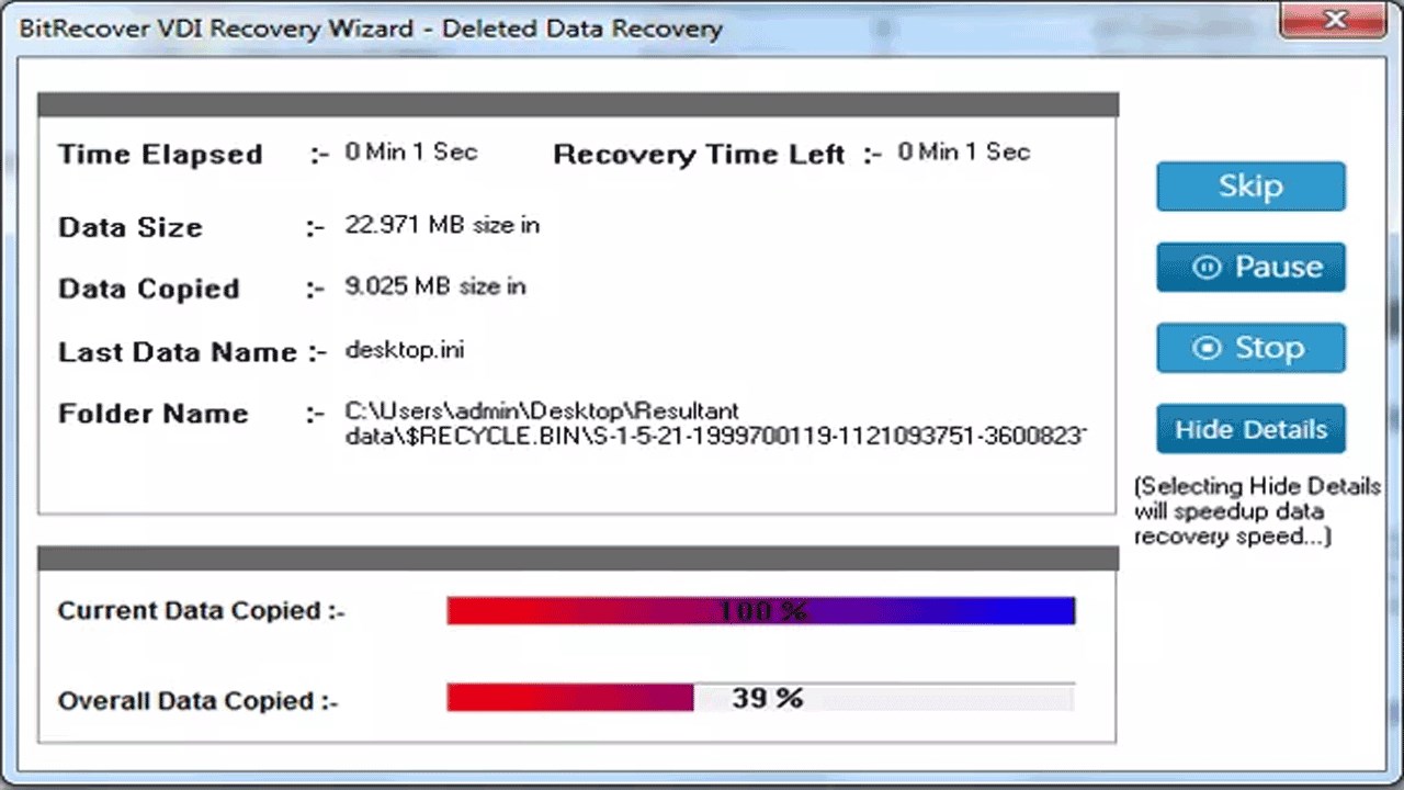Snapshot 6 of BitRecover VDI Recovery Software