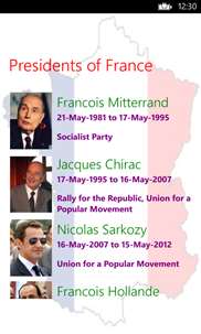 Presidents Of France screenshot 1