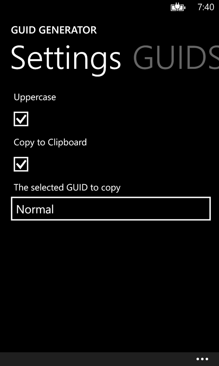 Captura 2 GUID Generator windows