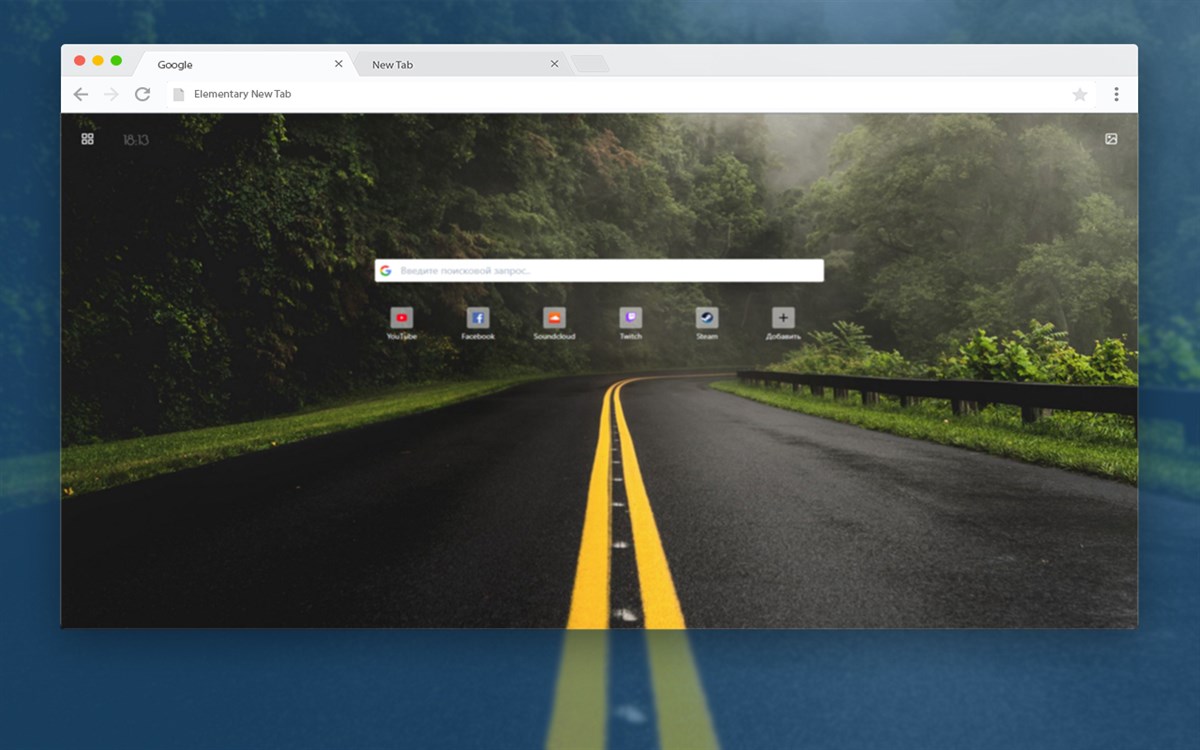 Elementary New Tab