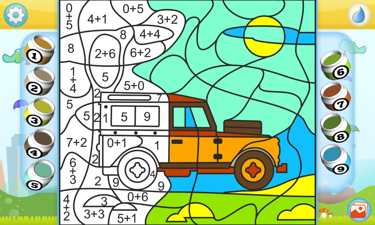 Color By Numbers Vehicles For Windows 10