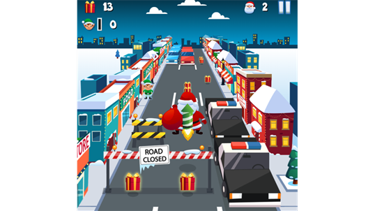 Subway Santa Surf 3D screenshot 2