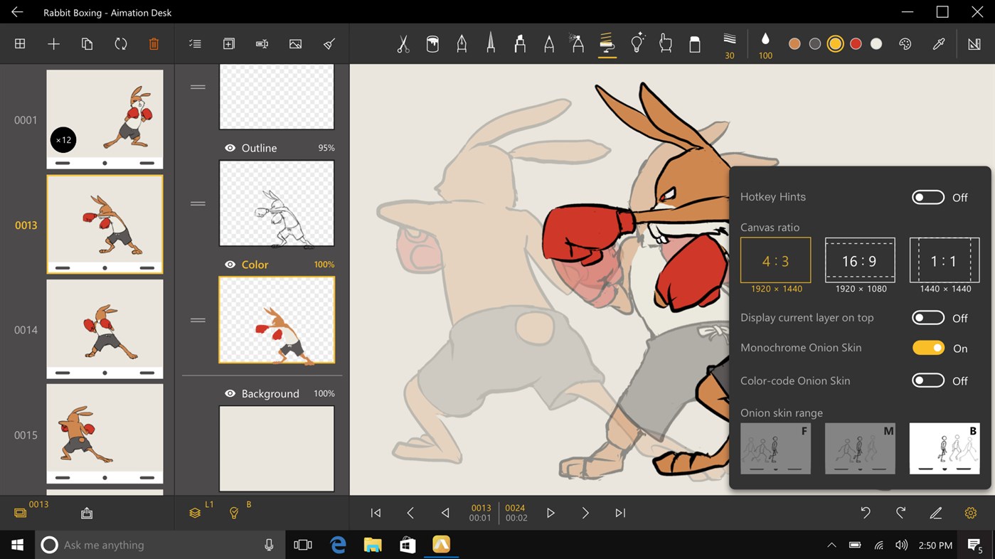 #3. Animation Desk – Draw GIF & Cartoon (Windows) Ved: Kdan Mobile Software Ltd.