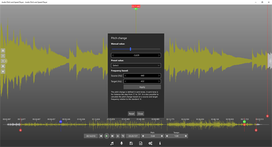 Audio Pitch and Speed Player screenshot 3