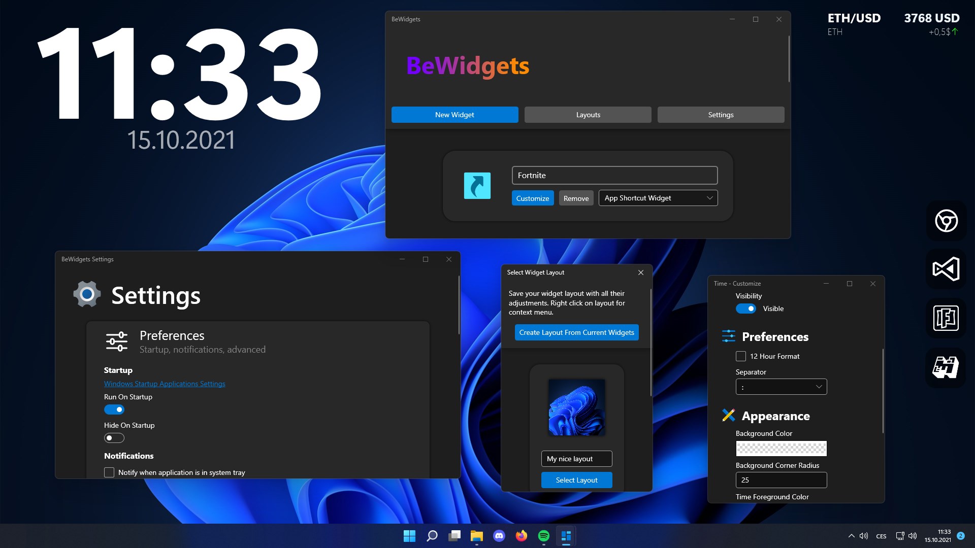 BeWidgets - For Windows 11 Free Download | TOPUWP