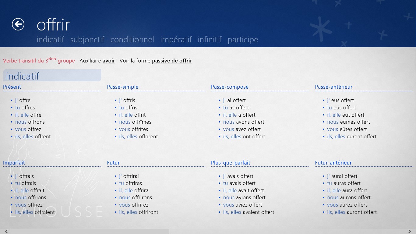 Dictionnaire français anglais Larousse for Windows 10