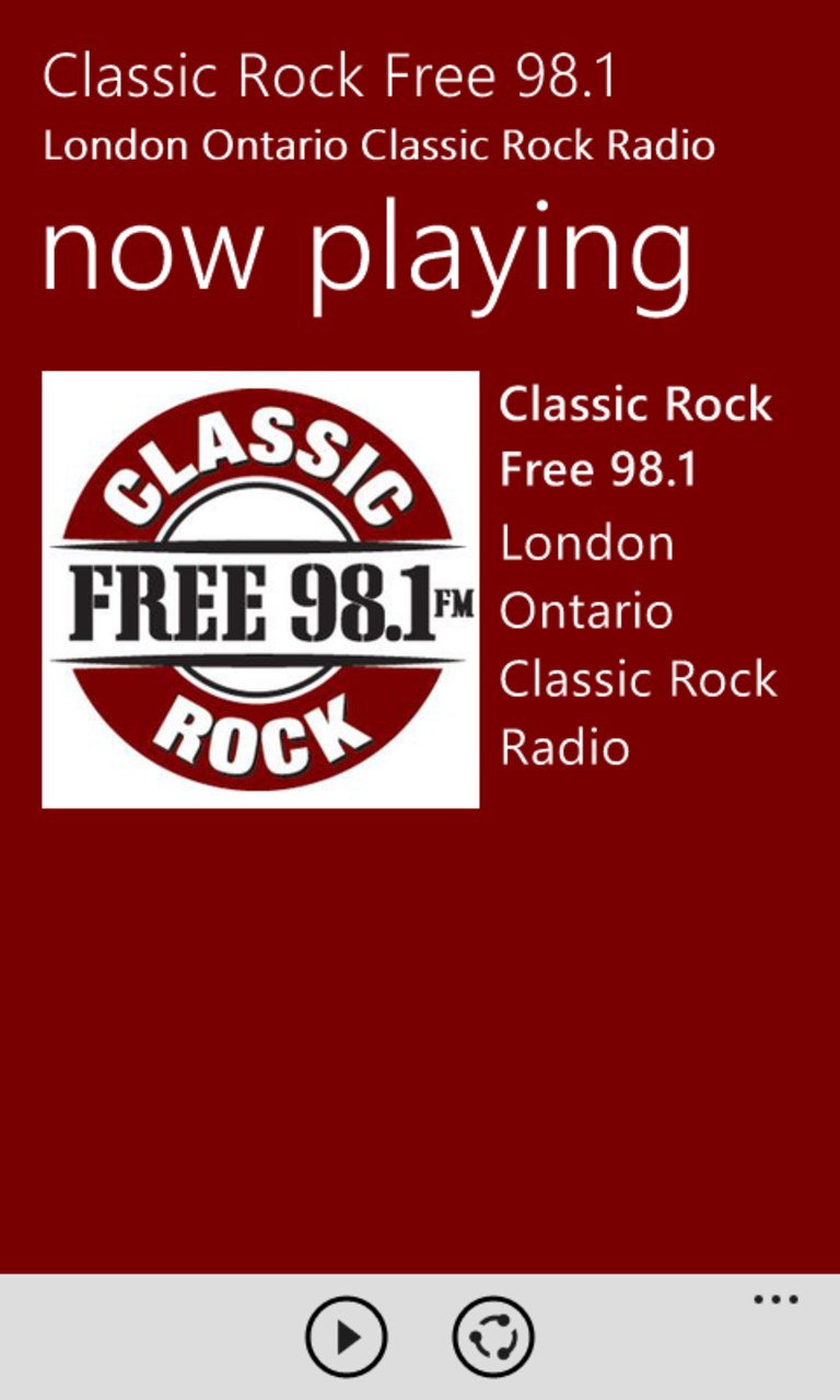 Screenshot 1 Classic Rock Free 98.1 windows
