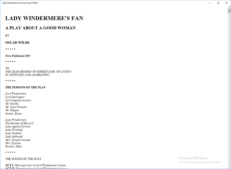 Lady Windmere's Fan by Oscar Wilde Screenshots 1