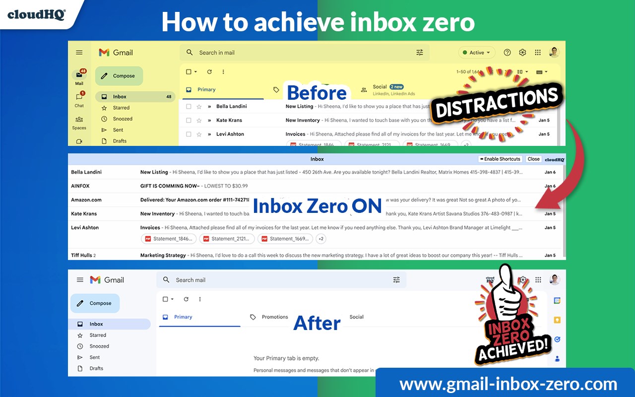 Gmail Inbox Zero by cloudHQ