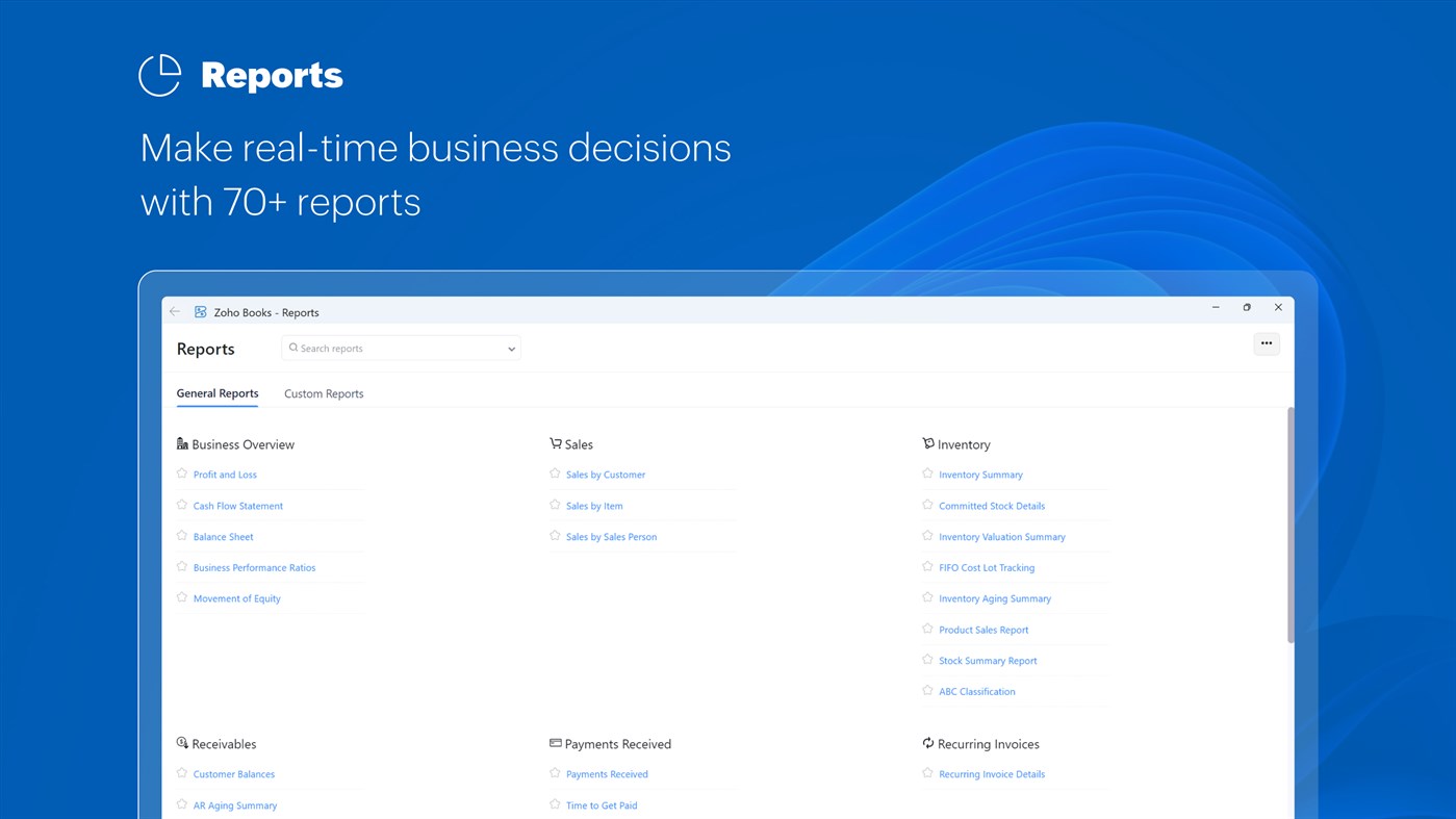 #7. Zoho Books - Accounting Software for Businesses (Windows) di: Zoho Corp