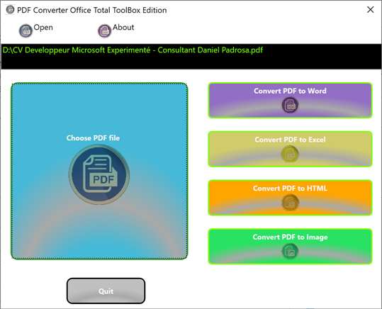 PDF Converter Office Total ToolBox Edition screenshot 1