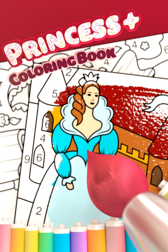 Pretty Princess Coloring Book + Xbox Series X|S and Xbox One cover art