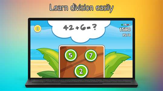 MEGA Division 1-100 LITE - funny education math games for adults & kids (1st 2nd 3rd school grades) screenshot 1