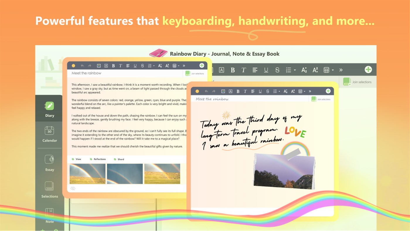 #2. Rainbow Diary - Journal, Note & Essay Book (Windows) Ved: 彩虹工作室