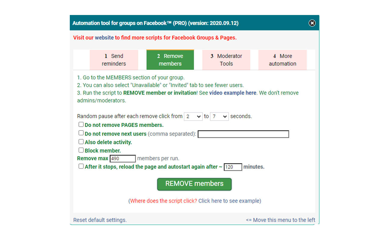 Automation tool for groups on Facebook™ (PRO)