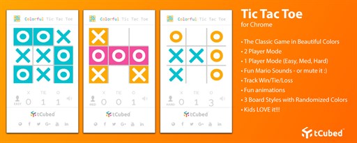 Colorful Tic-Tac-Toe marquee promo image