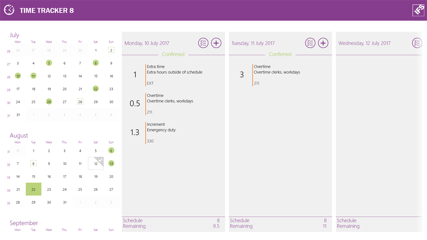 #1. IFS Time Tracker 8 (Windows) Podle: IFS