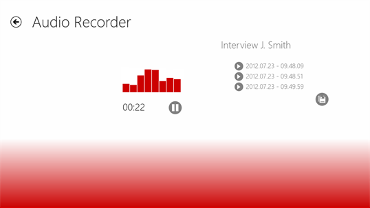 Audio Recorder screenshot 1