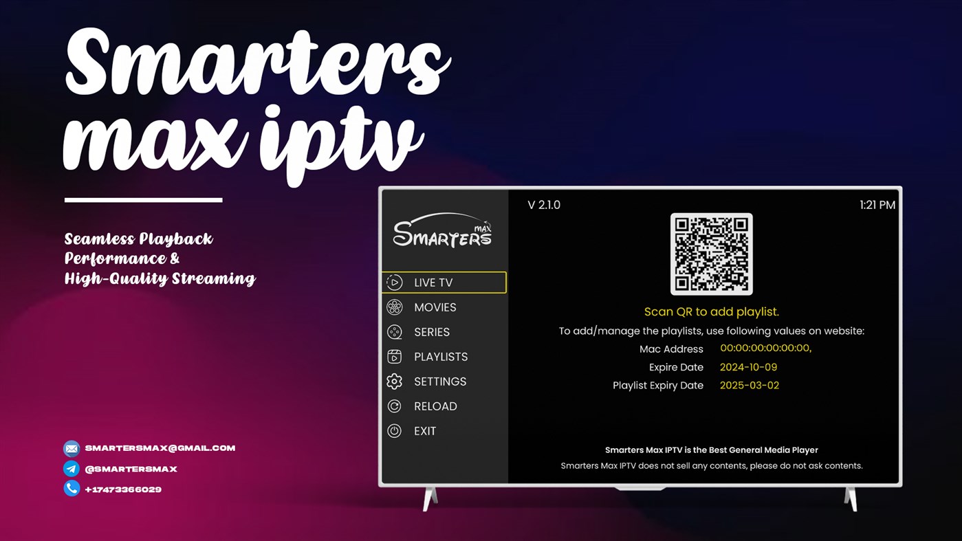 #1. Smarters Max IPTV (Windows) Podle: Logic Titans LLC