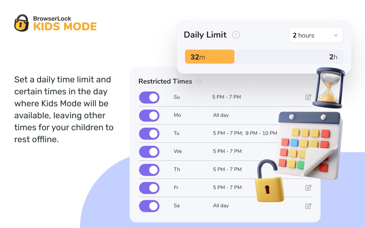 BrowserLock KIDS MODE