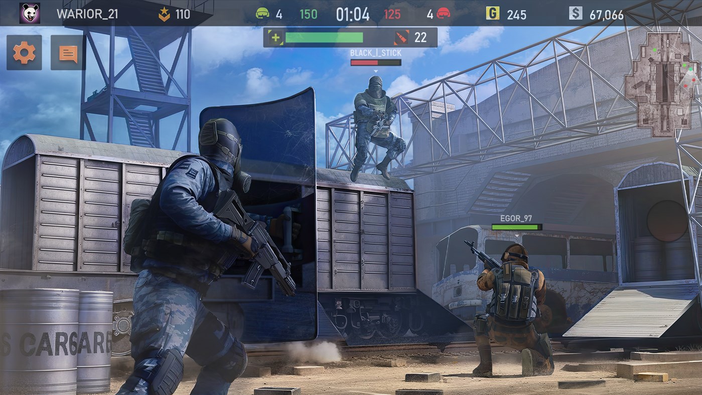 #5. Striker Zone: War Action, Shooter Adventure Game (Windows) Podle: XDEVS LIMITED