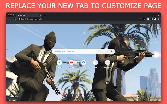 Grand Theft Auto V Wallpapers HD New Tab