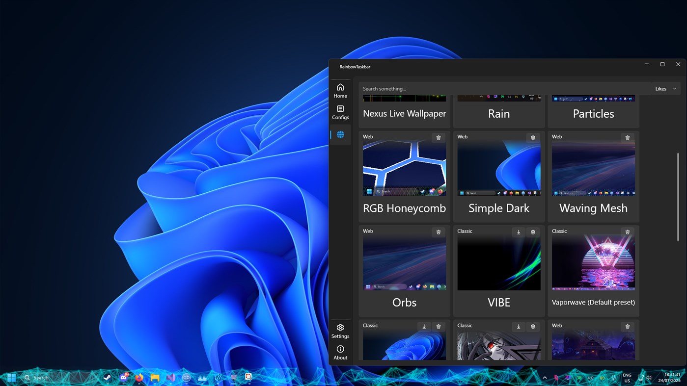 #4. RainbowTaskbar. (Windows) De: ad2017