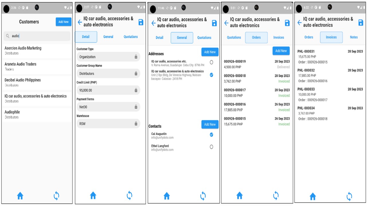 Snapshot 3 of Mobile Order Management for Dynamics 365 Supply Chain
