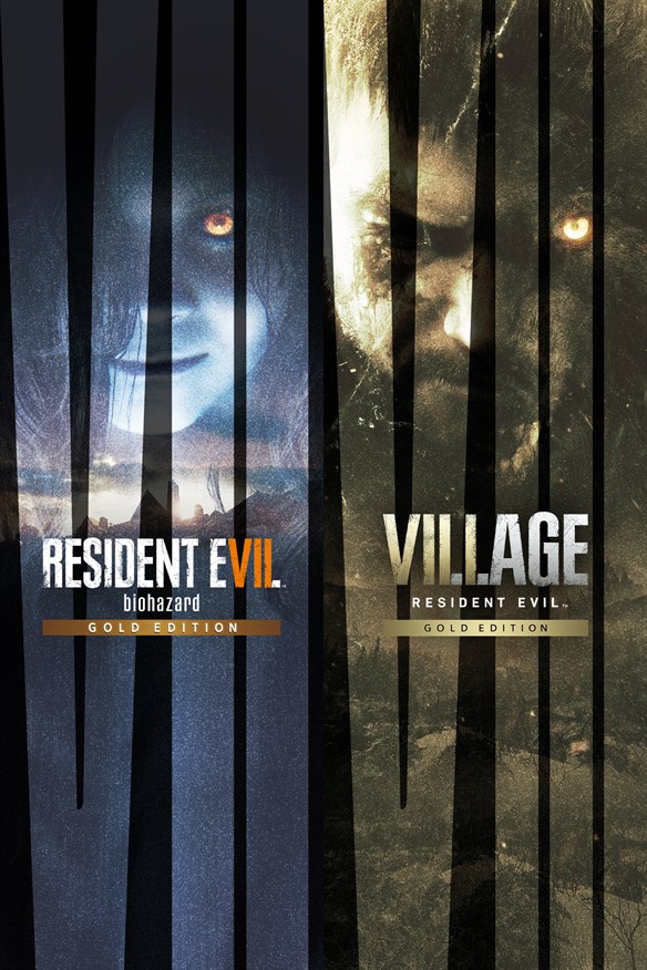 Resident Evil 7 Gold Edition & Village Gold Edition Xbox Series X|S and Xbox One cover art