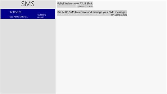ASUS SMS screenshot 1