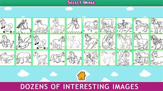Horse Coloring Unicorn Pages For Kids screenshot 1