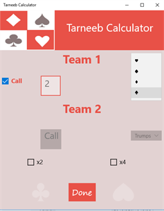 Tarneeb Calculator screenshot 2