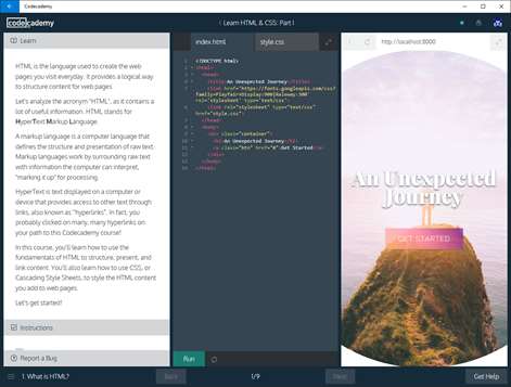 Codecademy Screenshots 1