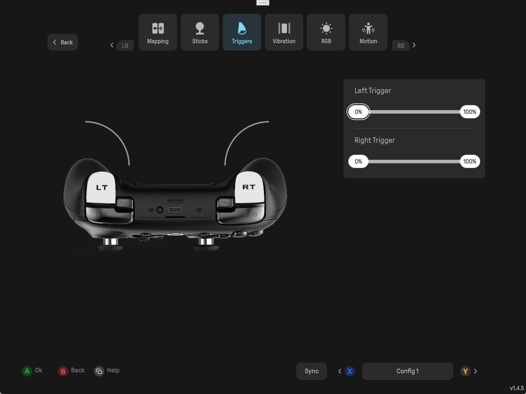 8BitDo Ultimate Software X screenshot