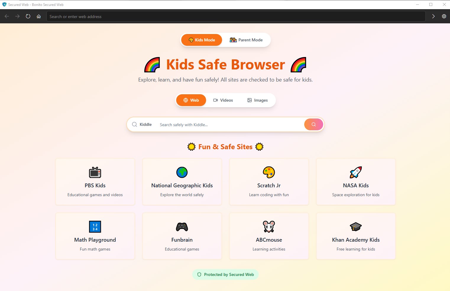 Secured Web screenshot
