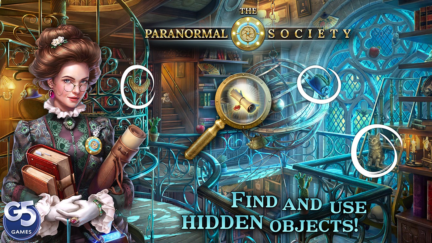 #1. The Paranormal Society: Hidden Object Adventure (Windows) 게시자: G5 Entertainment AB