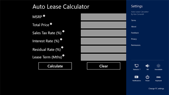 Auto Lease Calculator screenshot 3