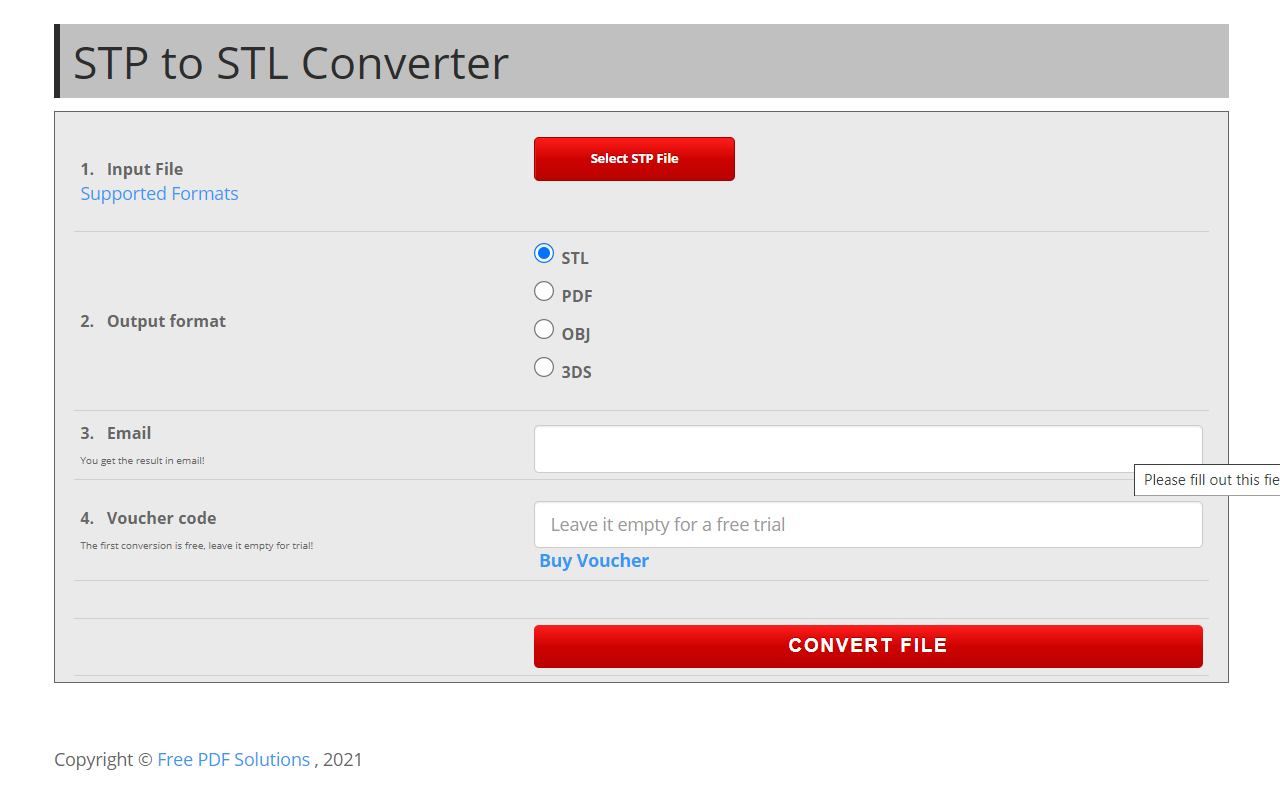 STP to STL Converter