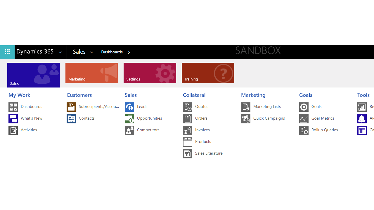 Snapshot 1 of Dynamics 365 Sales QuickStart: 1-Wk Implementation
