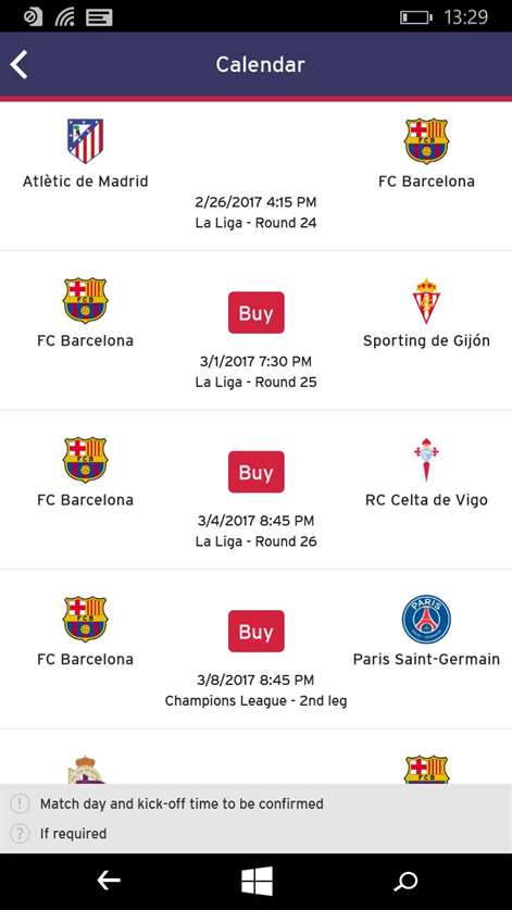 FC Barcelona App Screenshots 2