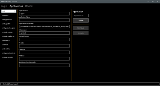 Packetworx On-Boarding Tool screenshot 2