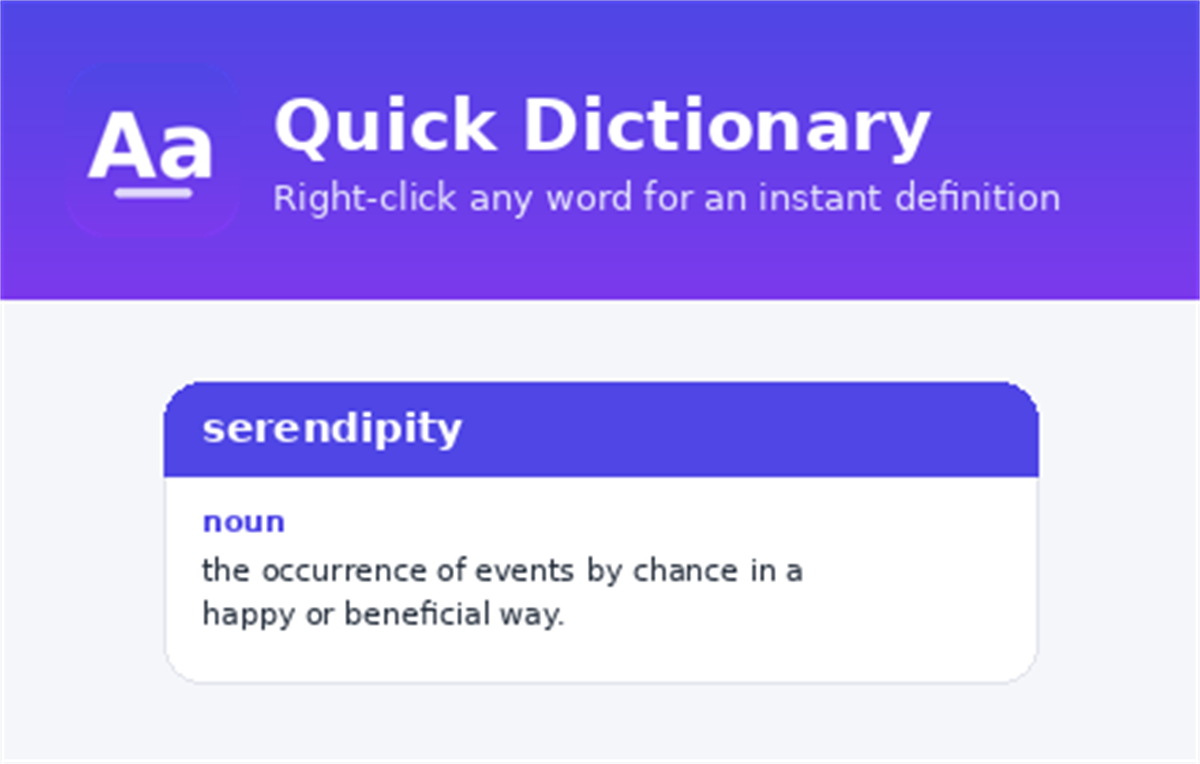 Quick Dictionary