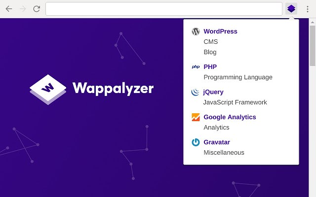 Wappalyzer - Technology profiler promo image