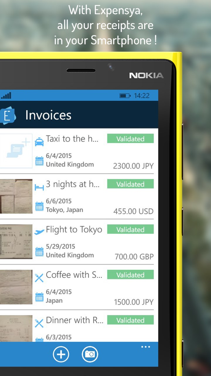 Expensya for Windows 10 Mobile
