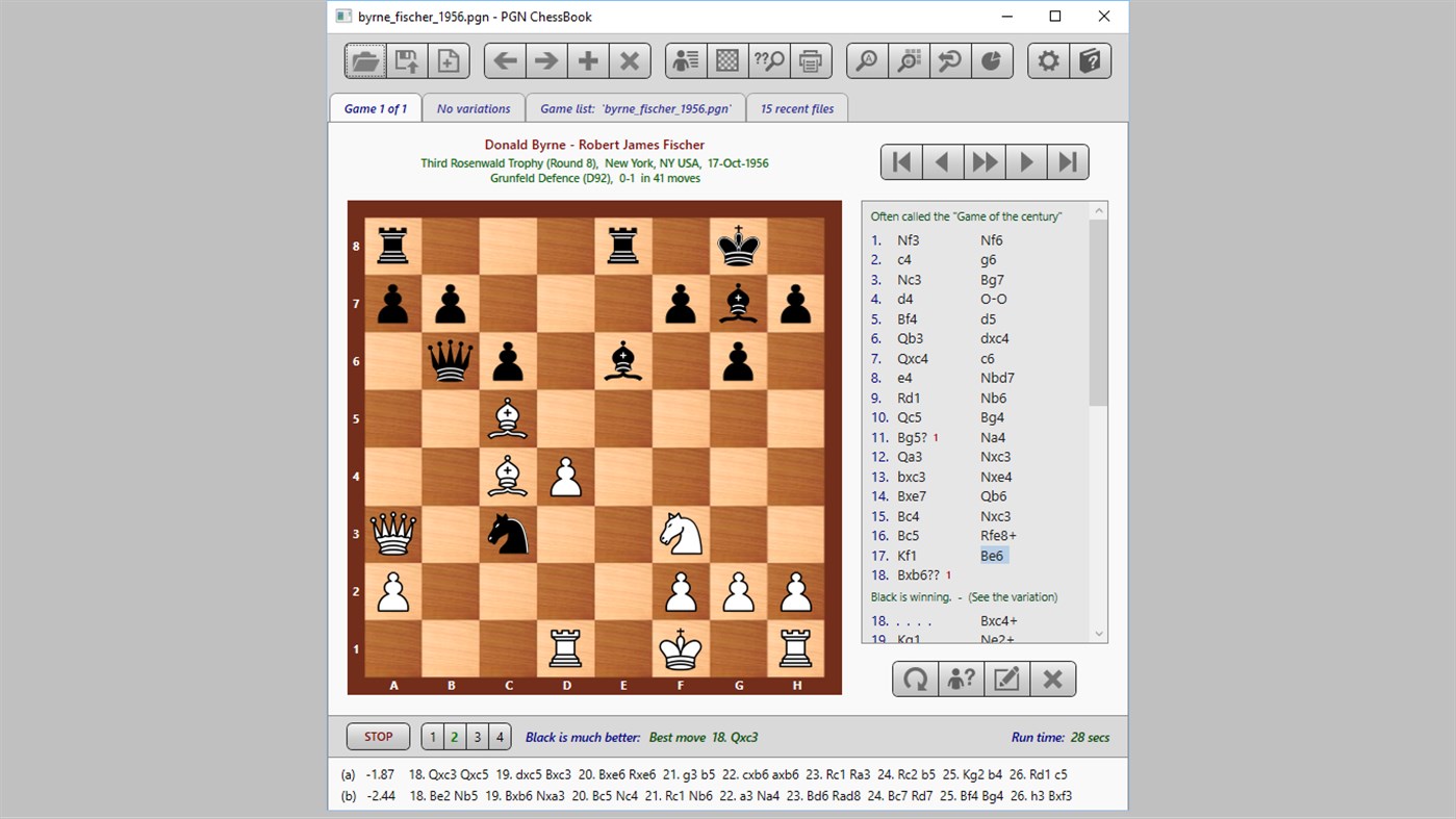 #1. PGN Chess Book (Windows) De: PgnExplorer