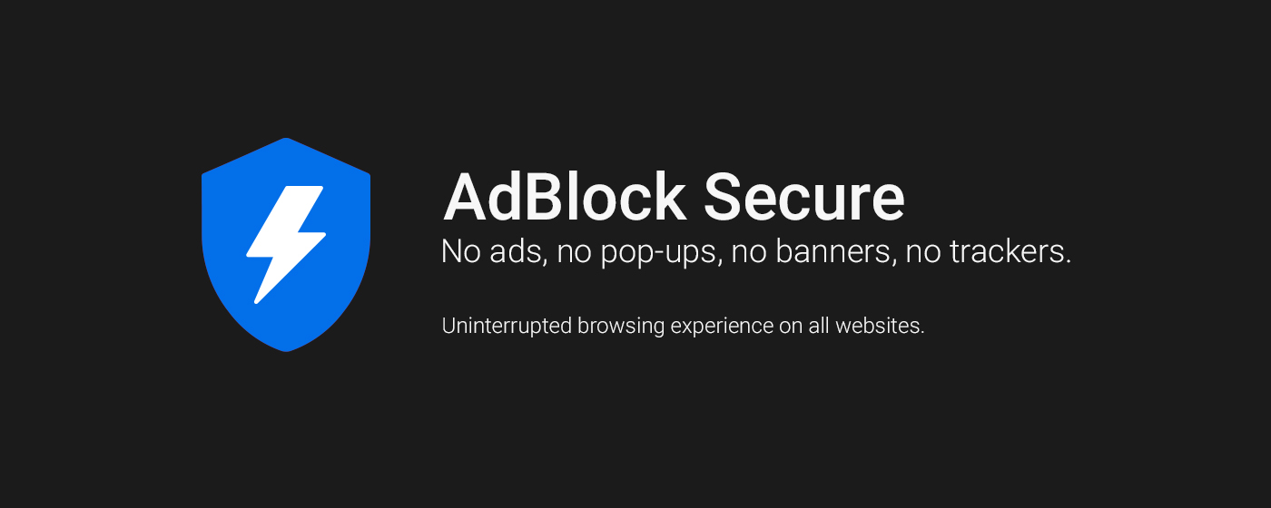 AdBlock Secure marquee promo image