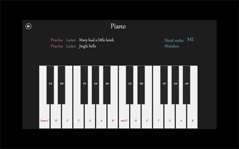 Piano Practise Screenshots 1