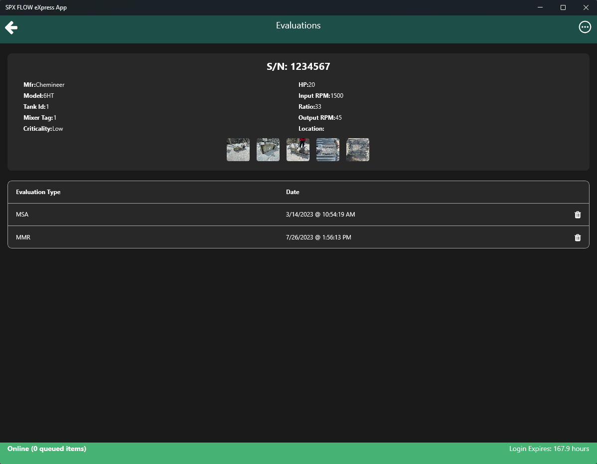 SPX FLOW eXpress screenshot